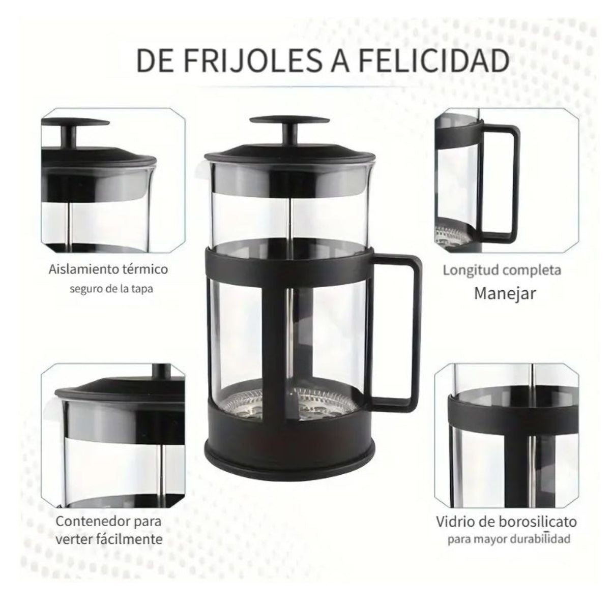 Cafetera Prensa Francesa 800ml